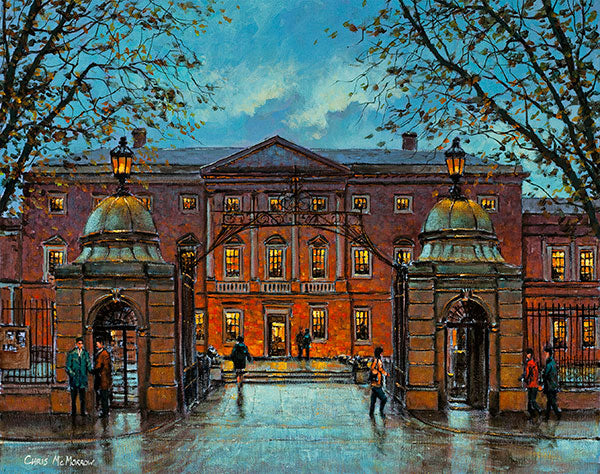 A view of Leinster House, Kildare Street, Dublin