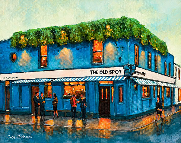 A painting of The Old Spot Pub, Beggars Bush, Dublin