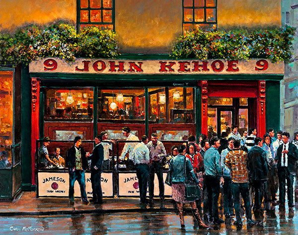 A painting of Evening Drinks, Kehoes, Dublin
