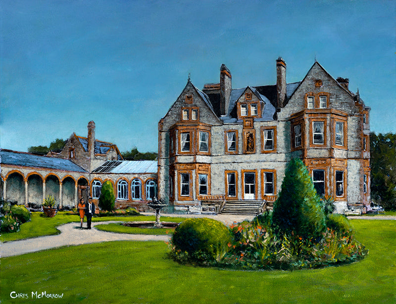 Original acrylic painting of Castle Leslie, County Monaghan