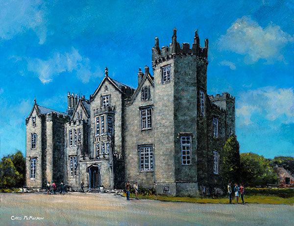 An acrylic painting of Kinnity Castle, Birr, Co. Offaly