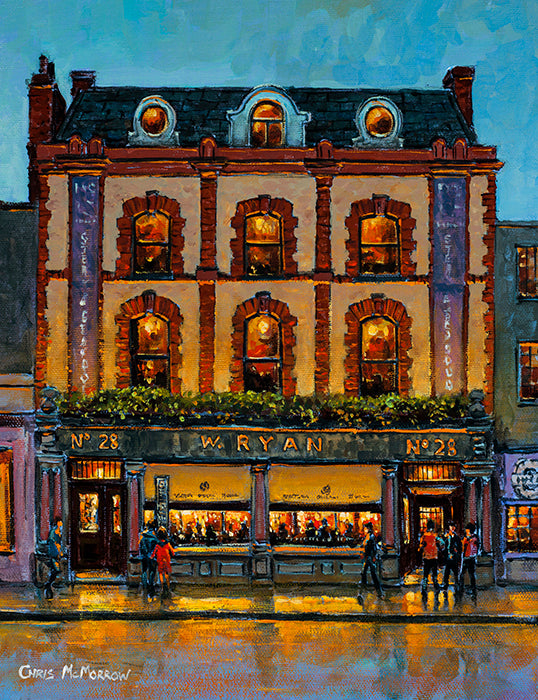 Painting of Ryans Pub on Parkgate Street, Dublin