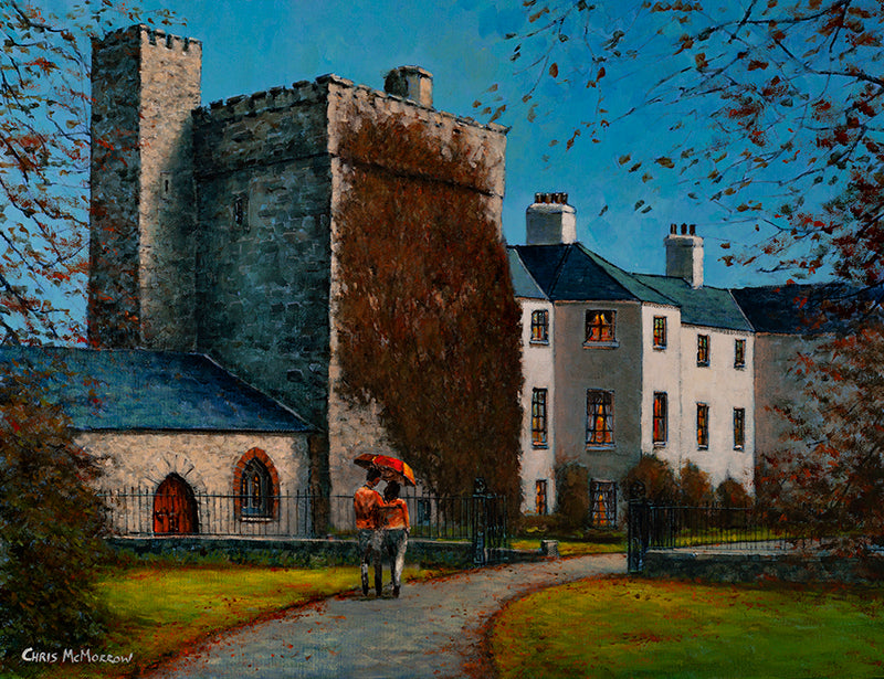 Painting of Barberstown Castle Hotel in Straffan, Co. Kildare
