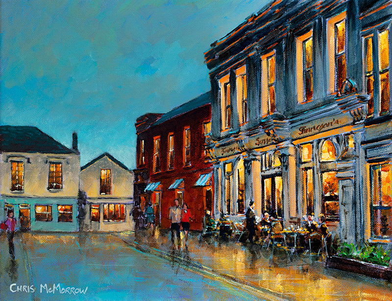 PAinting of Finnegans pub in DAlkey, Dublin
