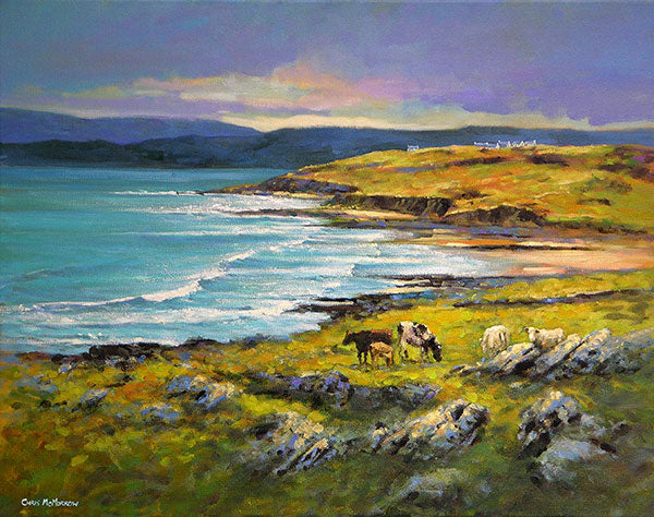 A painting of the coast near Lahinch, Co Clare