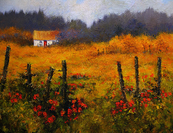 A thatched Irish cottage from the West of Ireland