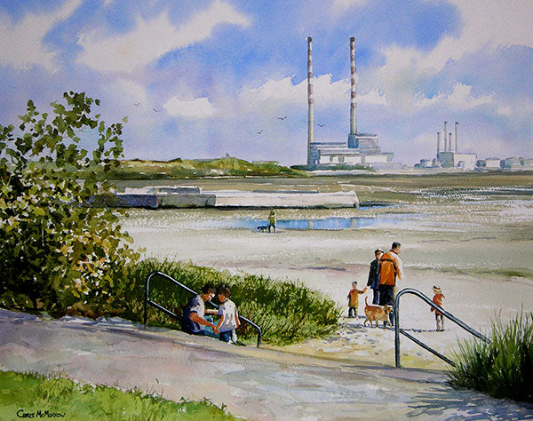 A painting of Sandymount Strand, Dublin