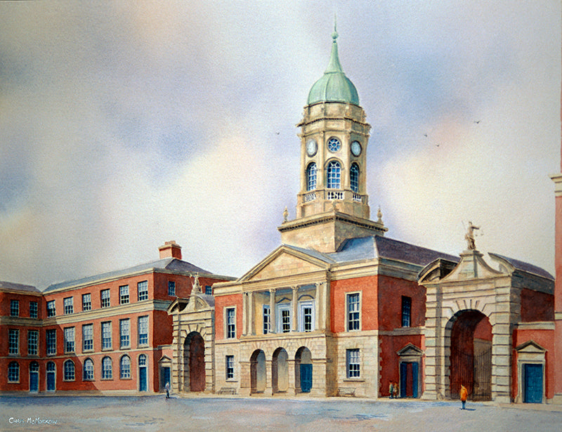 Watercolour painting of Dublin Castle