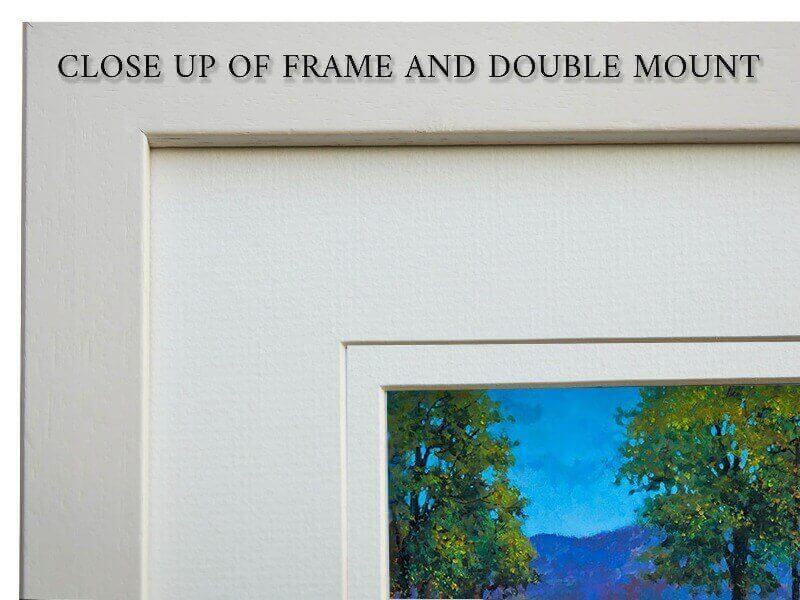 frame with cream moulding and double mount