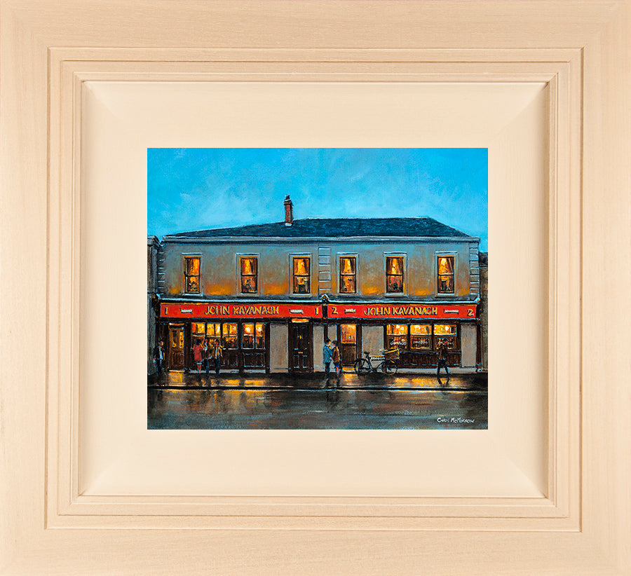 Original 12x10 inch painting of the Gravediggers Pub, Glasnevin, Dublin