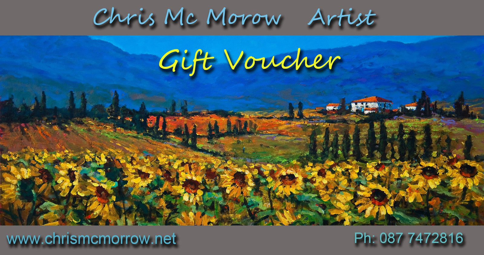 Gift Voucher for buying paintings and prints